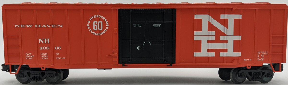 Weaver U14019L O Gauge New Haven Plug Door Boxcar #40605 VG/Box