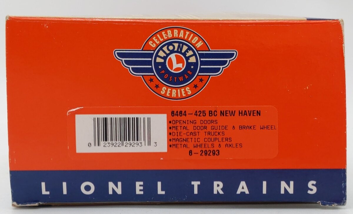 Lionel 6-29293 O Gauge New Haven Boxcar #6464-425 LN/Box