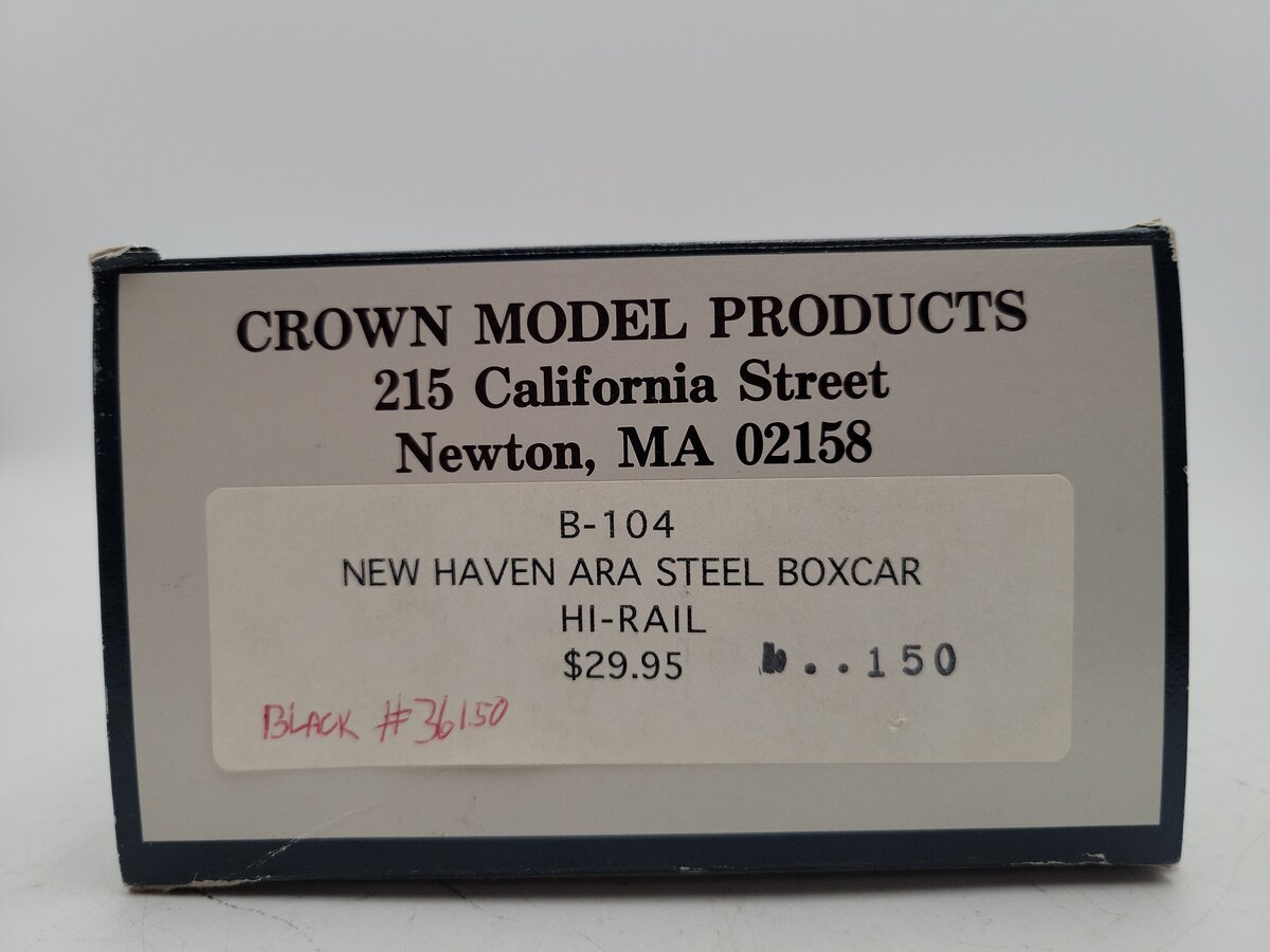 Crown Metal Products 36150 O Gauge New Haven Box Car #36150 VG/Box