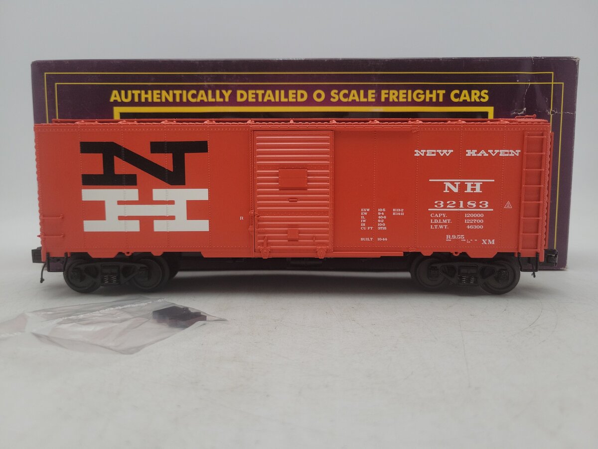 MTH 20-93327 O Gauge New Haven 40' AAR Box Car #32183 EX/Box