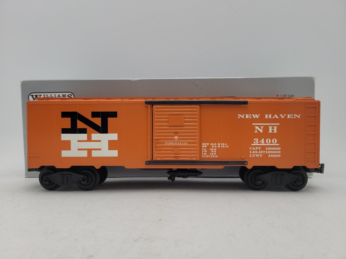 Williams WAL21 O Gauge New Haven Orange Boxcar #3400 EX/Box