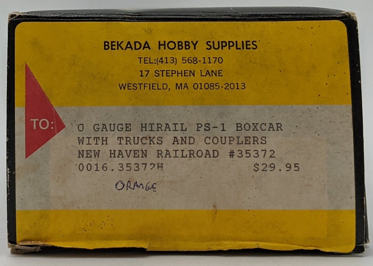 Weaver O Gauge Highrail New Haven PS-1 Boxcar #35372 VG/Box