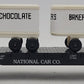 Portlines Hobbies 1440 S Scale NCCX Flatcar w/ Baker's Chocolate Trailers EX/Box