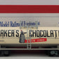 Downs Model RR 31058 S Gauge Baker's Chocolate Tank Car VG/Box