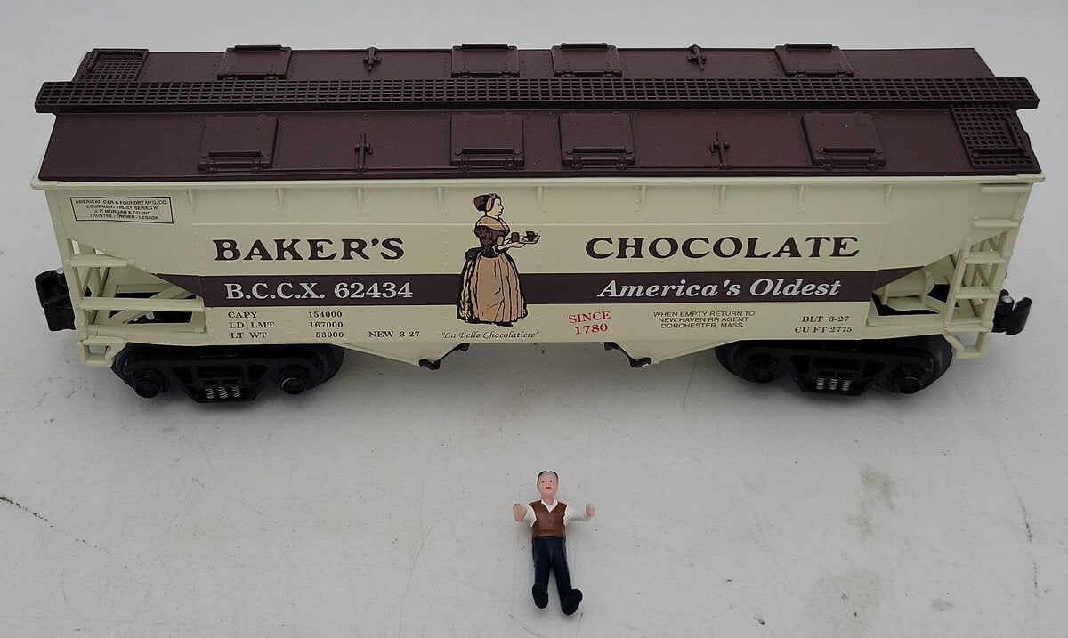 RMT 96399 O Gauge Baker's Chocolate Covered Hopper #62434 LN