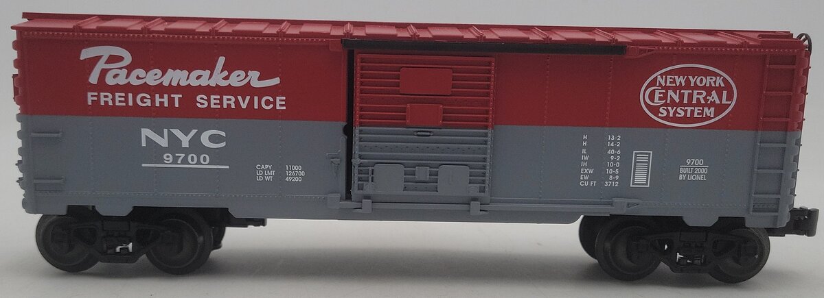 Lionel 6-26285 O Gauge New York Central Pacemaker Boxcar #9700 EX