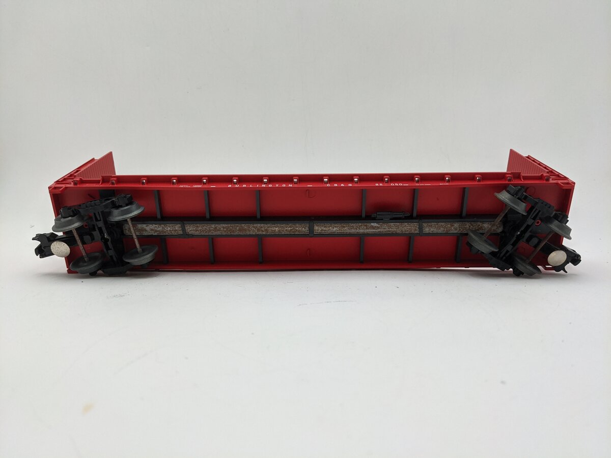 Weaver 95050 O Gauge Chicago Burlington & Quincy 50' Bulkhead Car 3-Rail VG