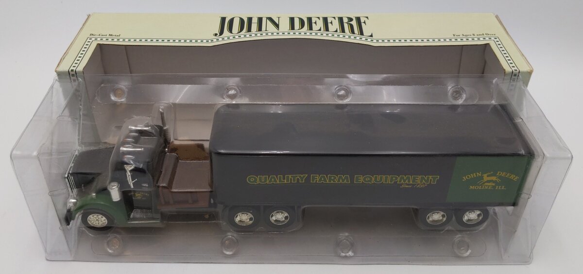 Ertl 5401 1:43 Scale John Deere 1948 Diecast Peterbilt Tractor Trailer LN/Box