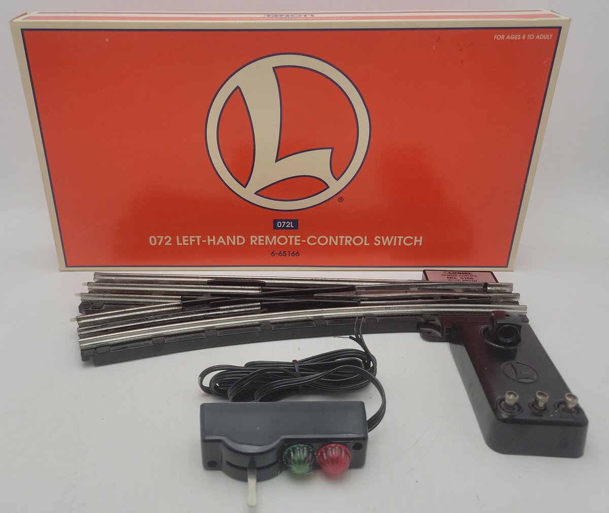 Lionel 6-65166 O Gauge O72 Left Hand Remote Control Switch VG/Box
