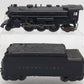 Lionel 224 Vintage O 2-6-2 Diecast Steam Locomotive with 2466WX Tender VG
