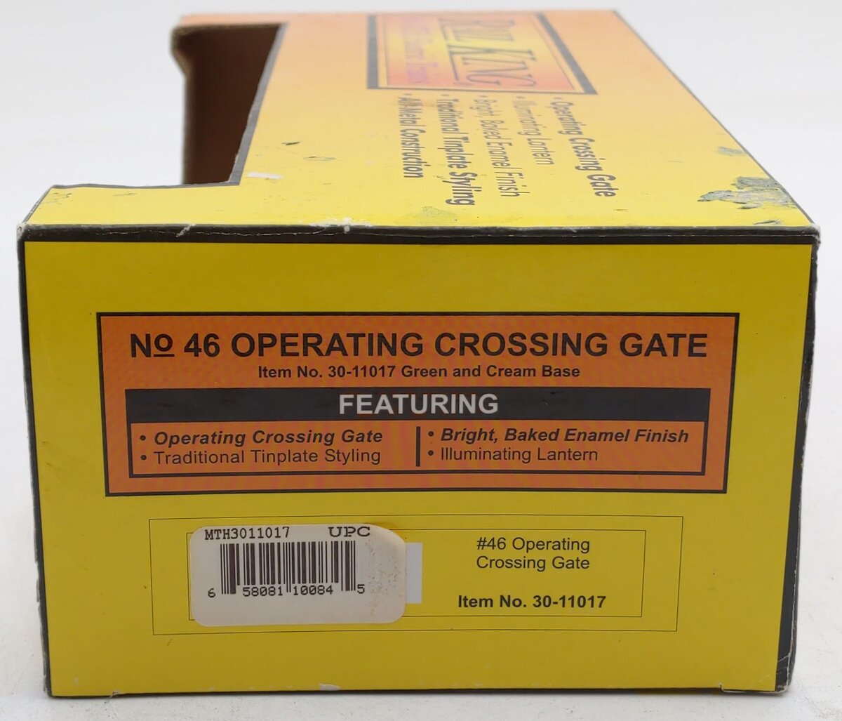 MTH 30-11017 O Operating Crossing Gate #46 LN/Box