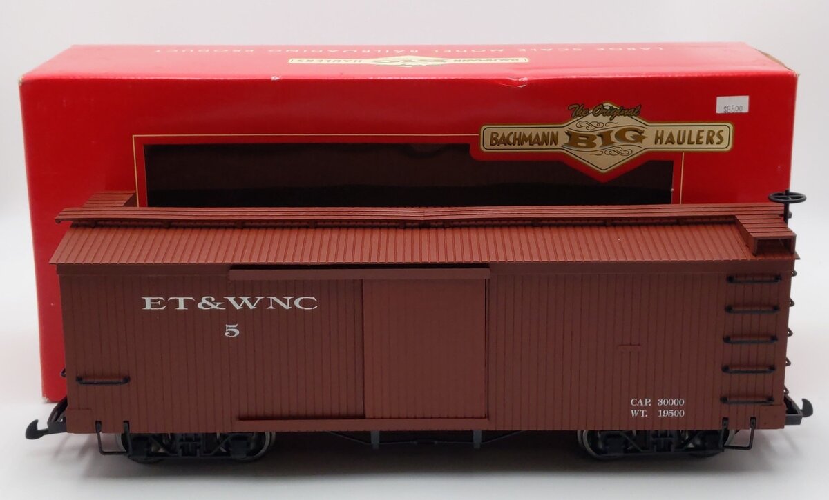 Bachmann 93320 G Scale Eastern Tennessee & Western North Carolina Boxcar #5 LN/Box