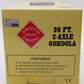 Aristo-Craft 40002 G Scale Santa Fe 20 Foot 2-Axle Gondola #77555 LN/Box