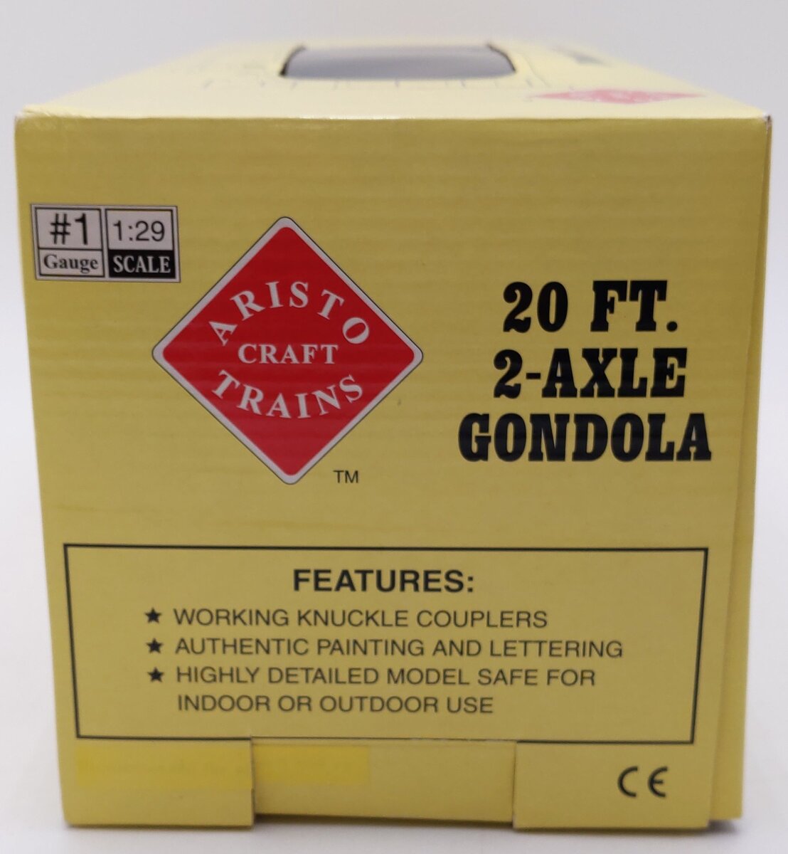 Aristo-Craft 40002 G Scale Santa Fe 20 Foot 2-Axle Gondola #77555 LN/Box