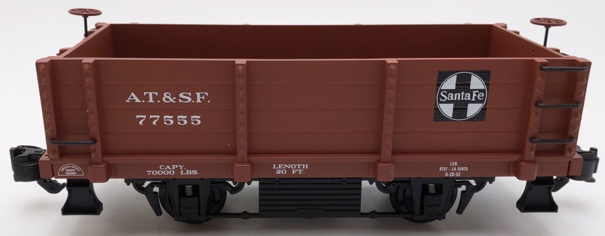 Aristo-Craft 40002 G Scale Santa Fe 20 Foot 2-Axle Gondola #77555 LN/Box