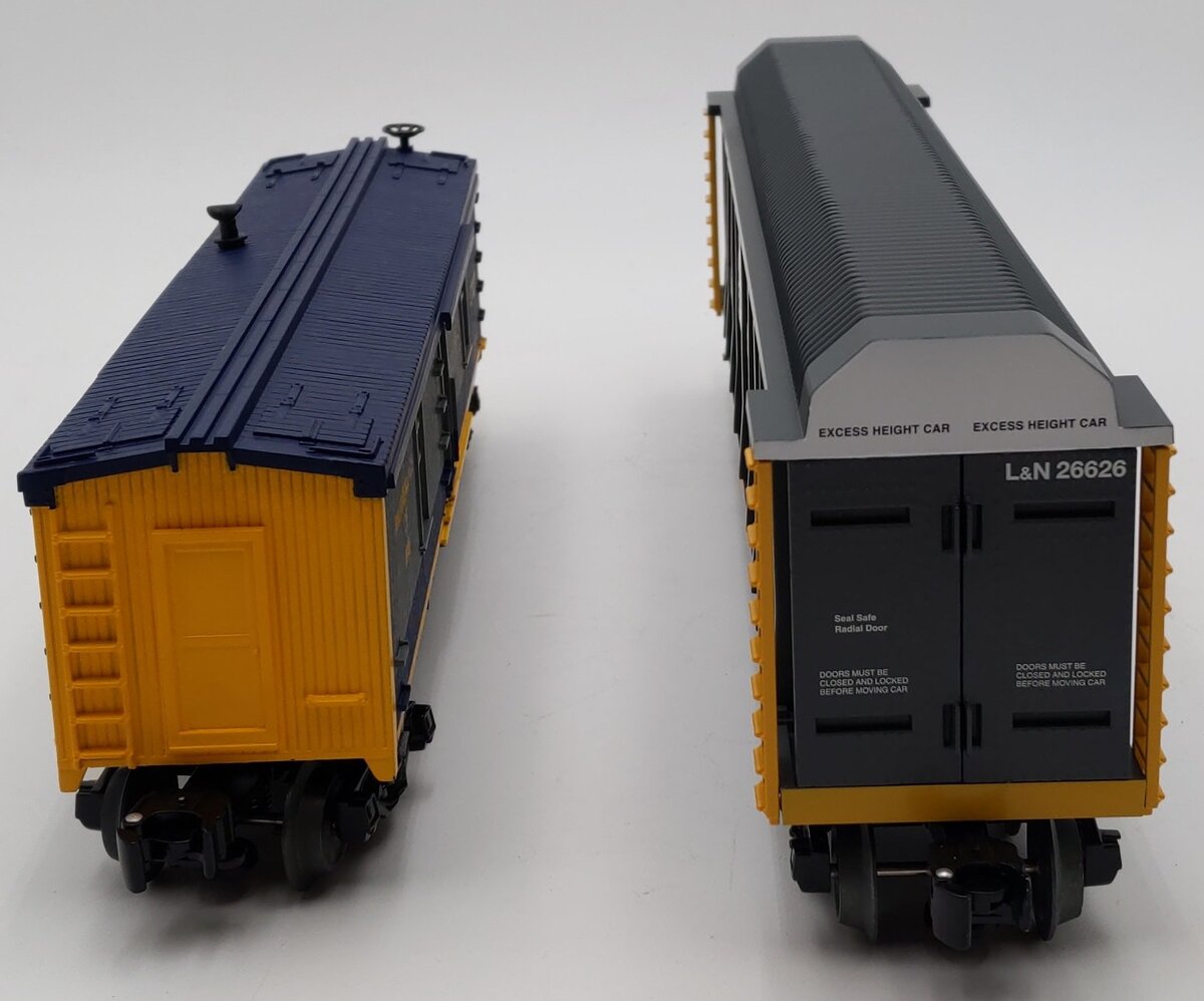 Lionel 6-30138 O-27 Chessie System Freight Cars Add-On (Set of 2) LN/Box