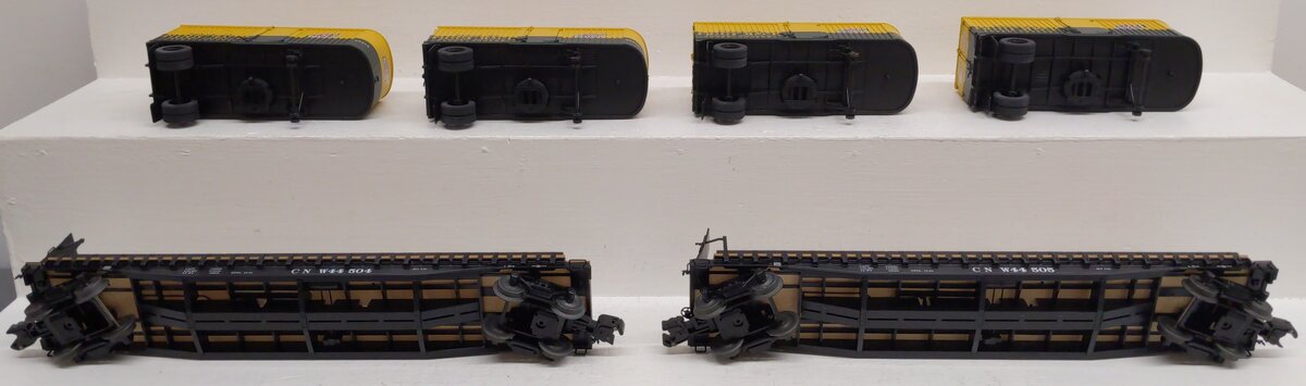 Lionel 6-21859 O Chicago & North Western PS-4 Flatcar W/Trailers (Pack of 2) EX/Box