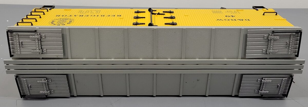 Delton 4257Y G Scale Denver & Rio Grande Western Reefer Car #49 VG/Box
