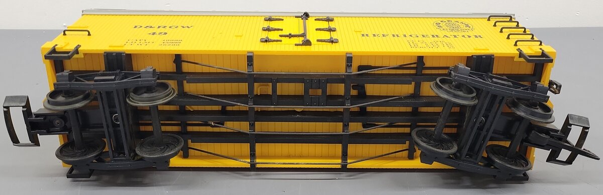 Delton 4257Y G Scale Denver & Rio Grande Western Reefer Car #49 VG/Box