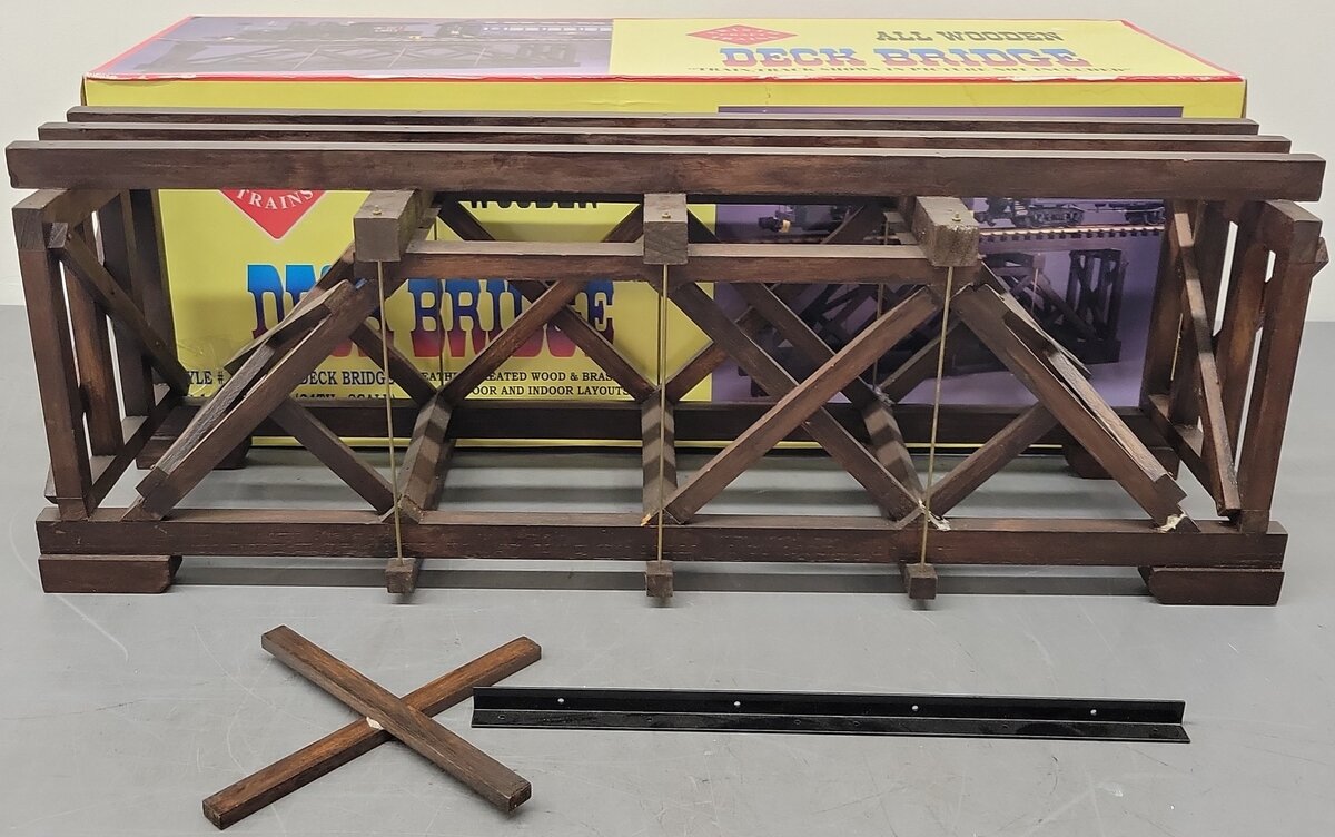 Aristo-Craft 7121 G Scale Wooden Deck Bridge VG/Box