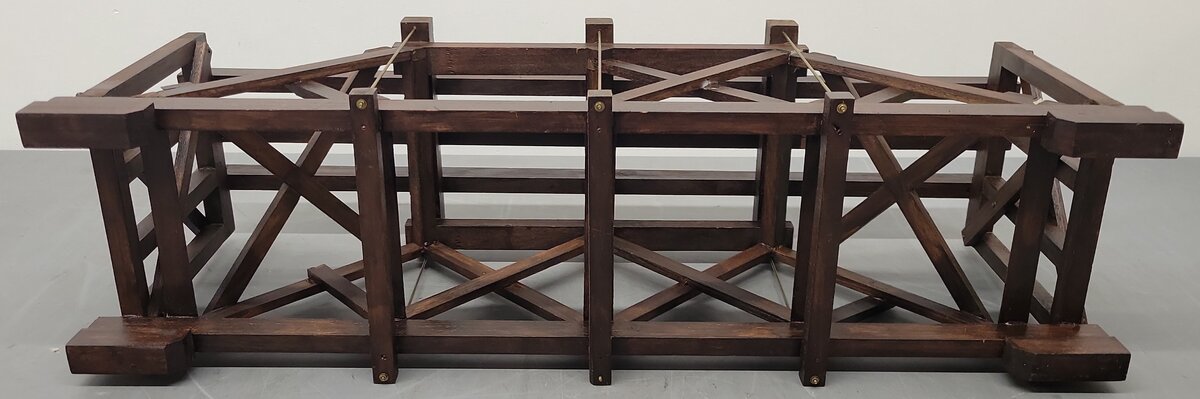 Aristo-Craft 7121 G Scale Wooden Deck Bridge VG/Box