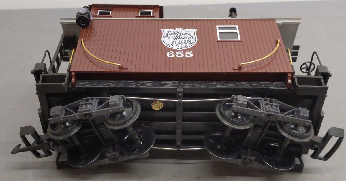 LGB 46655 G Scale Sandy River & Rangeley Lakes Caboose #655 EX/Box