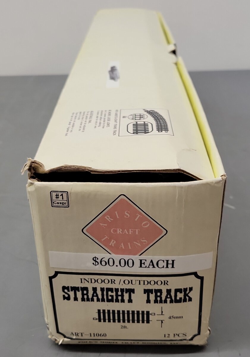 Aristo-Craft 11060 Euro Brass 24" Straight Track (12) VG/Box
