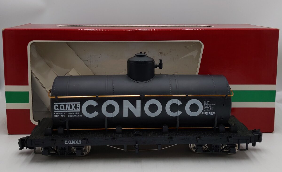 LGB 4080 G Scale Conoco Tank Car - Metal Wheels EX/Box
