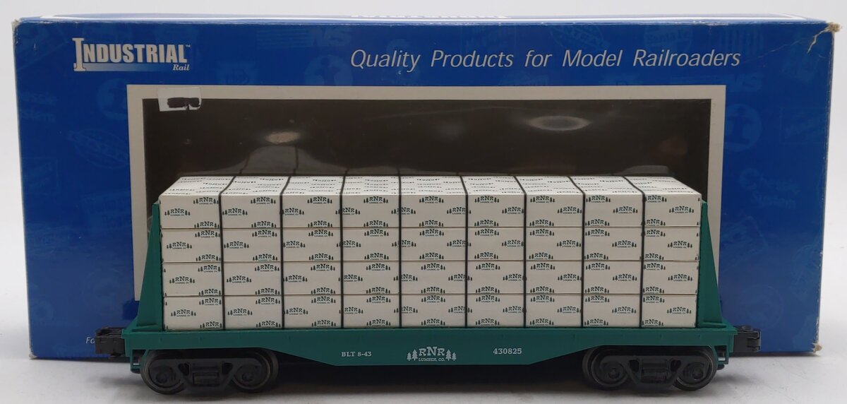 Industrial Rail 7003 O27 RNR Lumber Flatcar With Bulkheads #430825 EX/Box