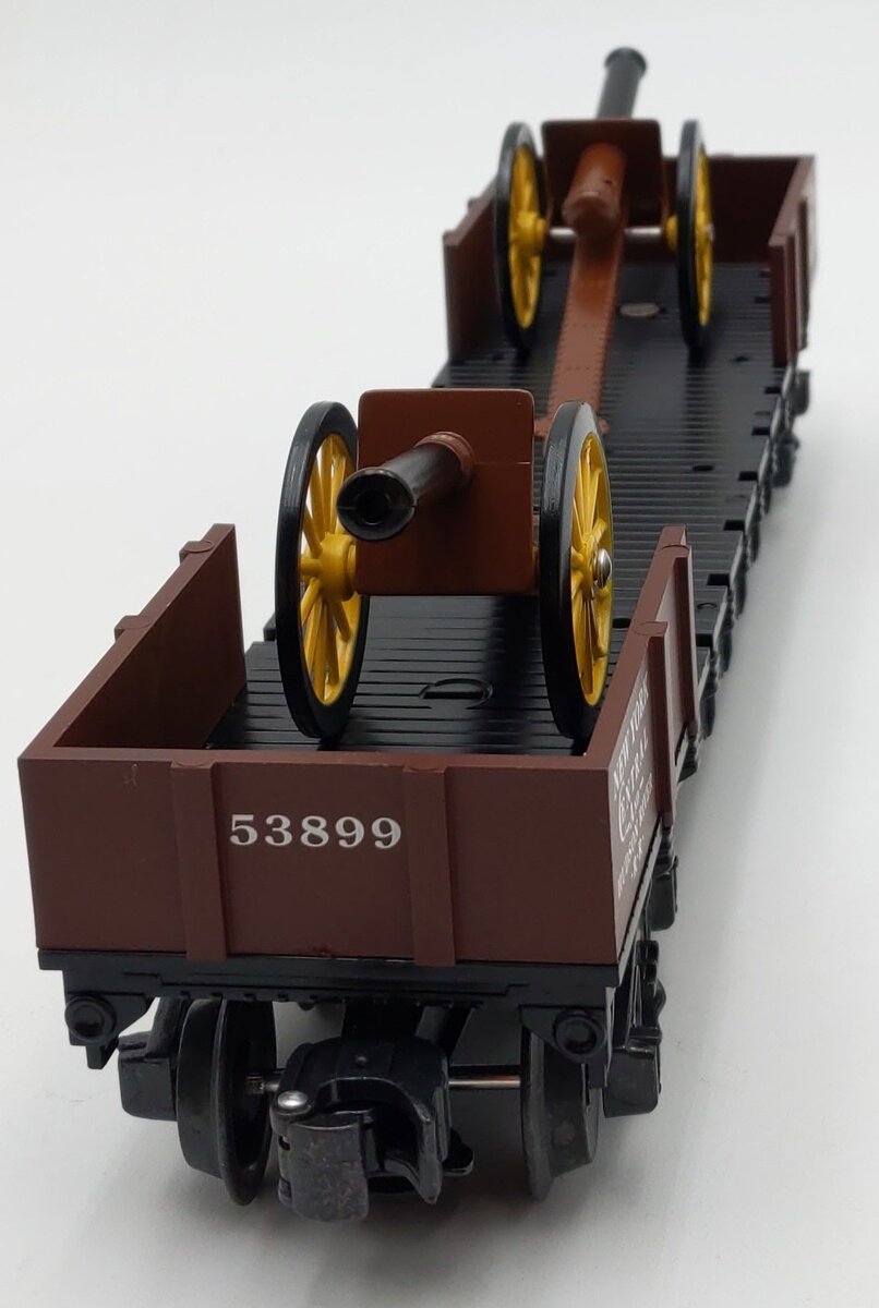 K-Line K661-1752 O Gauge NYC&HRR Flatcar w/Cannons LN/Box