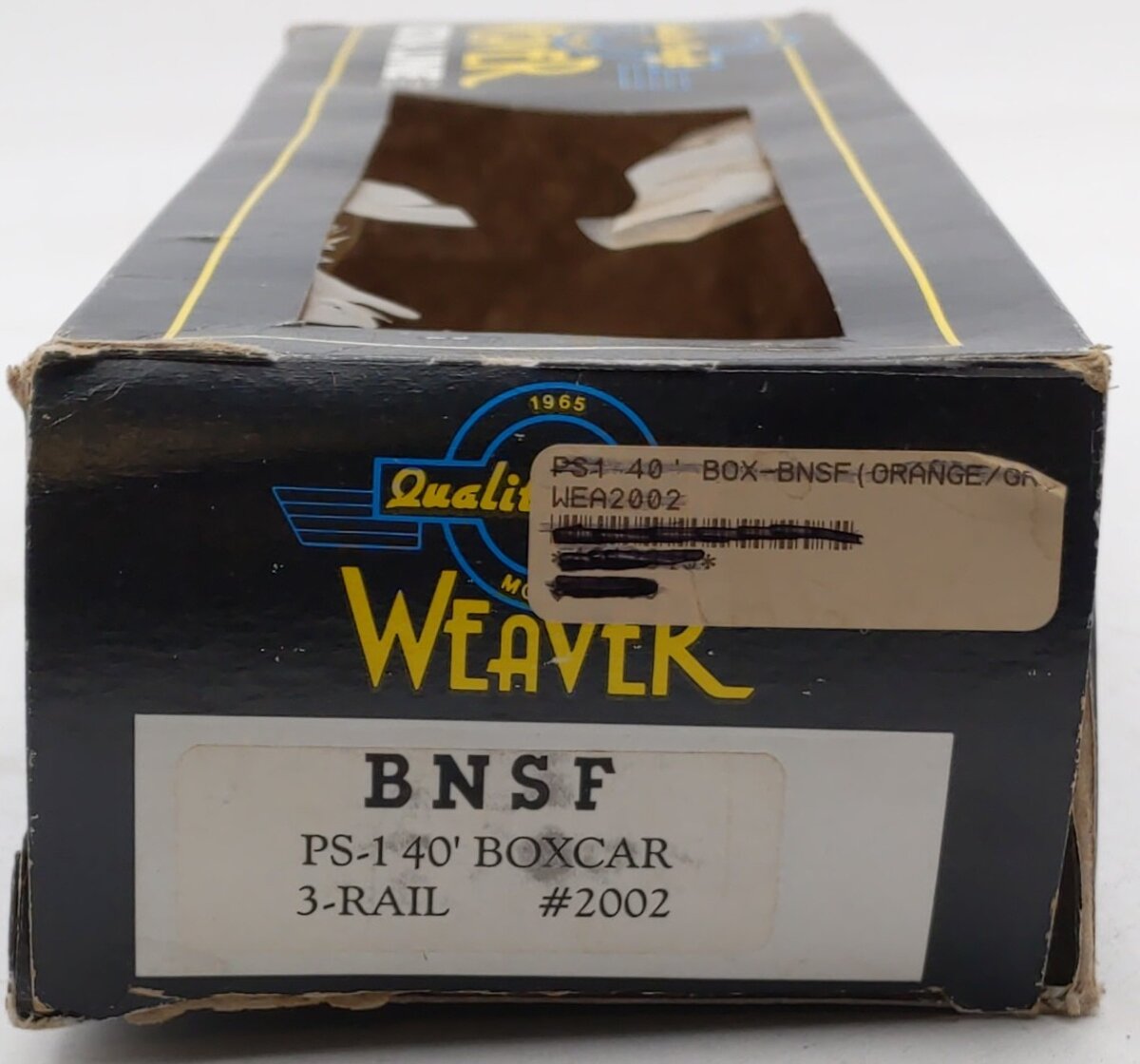 Weaver 2002 O Gauge BNSF PS-1 40' Boxcar EX/Box