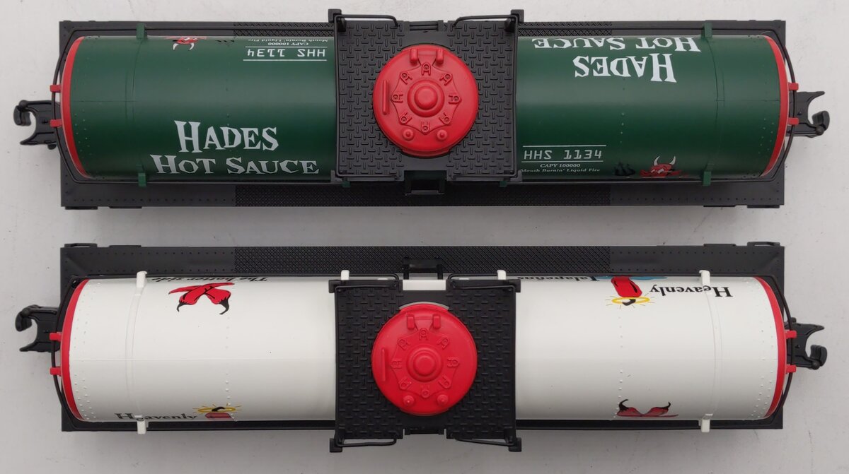 Industrial Rail O Hades Hot Sauce & Heavenly Jalapenos Tank Car 2-Pack EX/Box