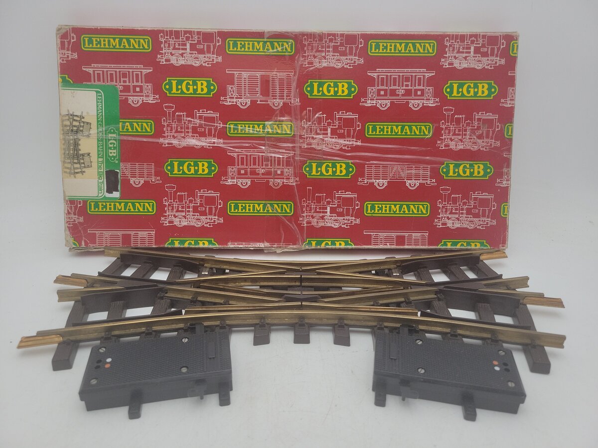 LGB 1226 G Gauge Electric Double Slip Switch Turnout Track with Switch Motor EX/Box