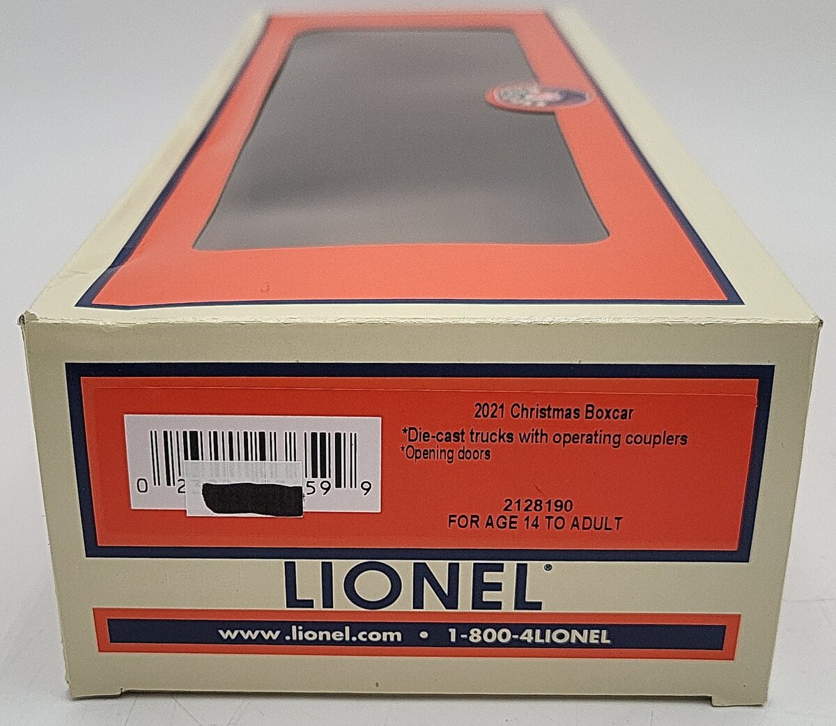 Lionel 2128190 O Scale 2021 Cardinal Bird Christmas Boxcar LN/Box