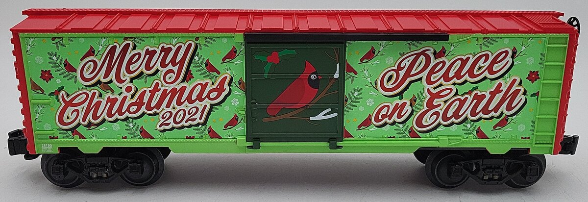 Lionel 2128190 O Scale 2021 Cardinal Bird Christmas Boxcar LN/Box