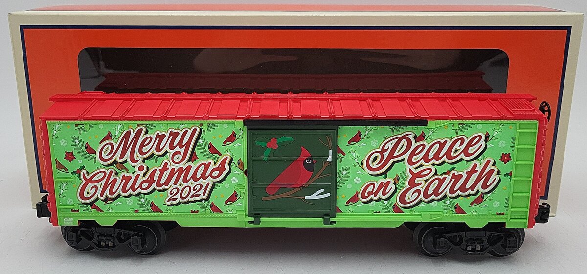 Lionel 2128190 O Scale 2021 Cardinal Bird Christmas Boxcar LN/Box