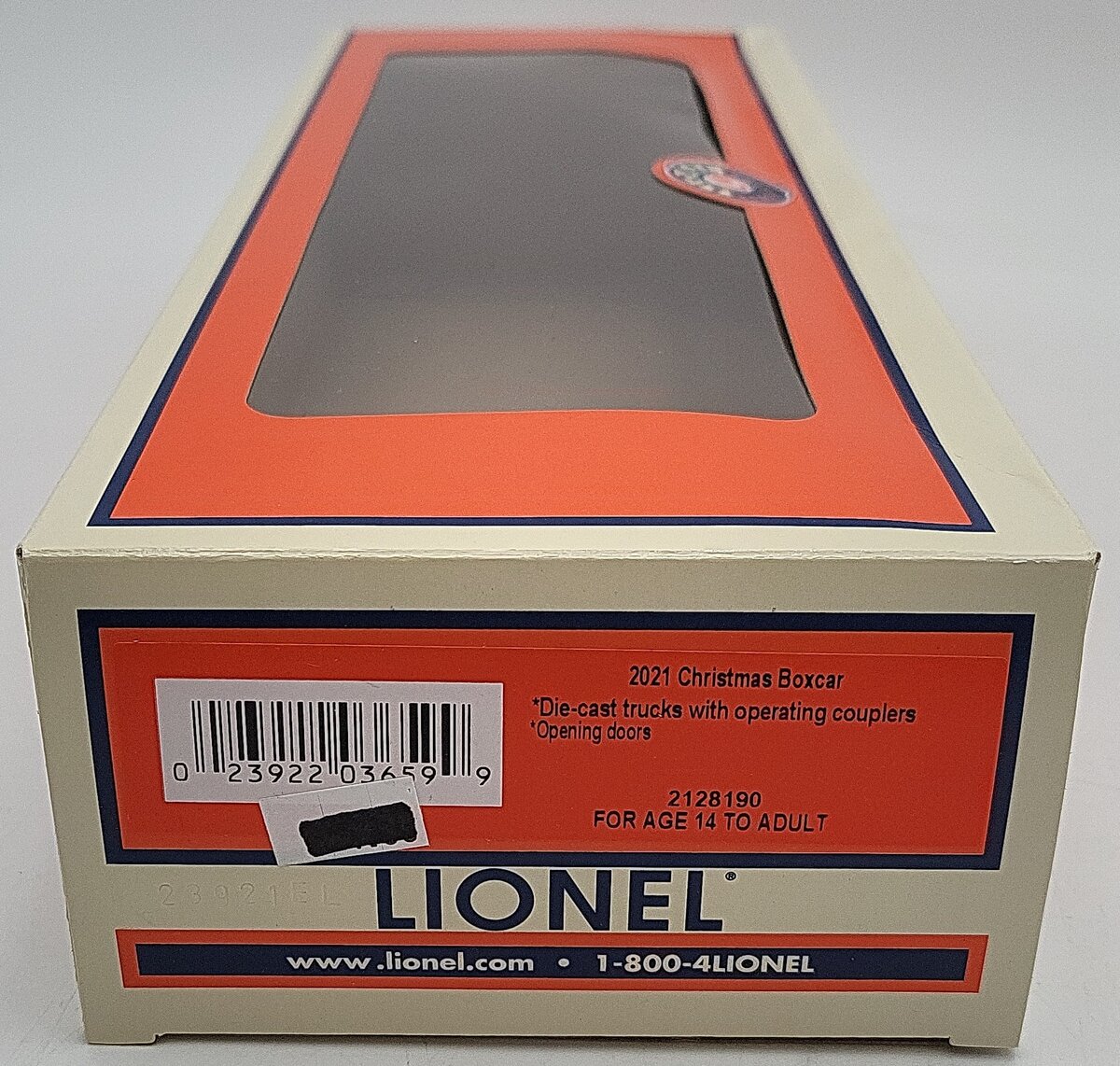 Lionel 2128190 O Scale 2021 Cardinal Bird Christmas Boxcar LN/Box