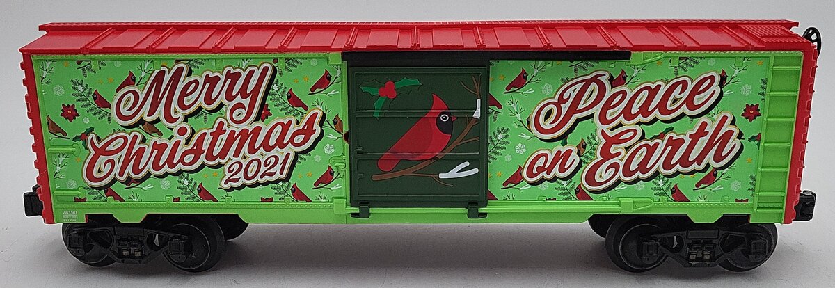 Lionel 2128190 O Scale 2021 Cardinal Bird Christmas Boxcar LN/Box