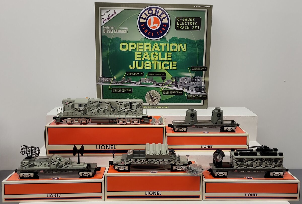 Lionel 6-30144 O Gauge Operation Eagle Military Diesel Train Set LN/Box