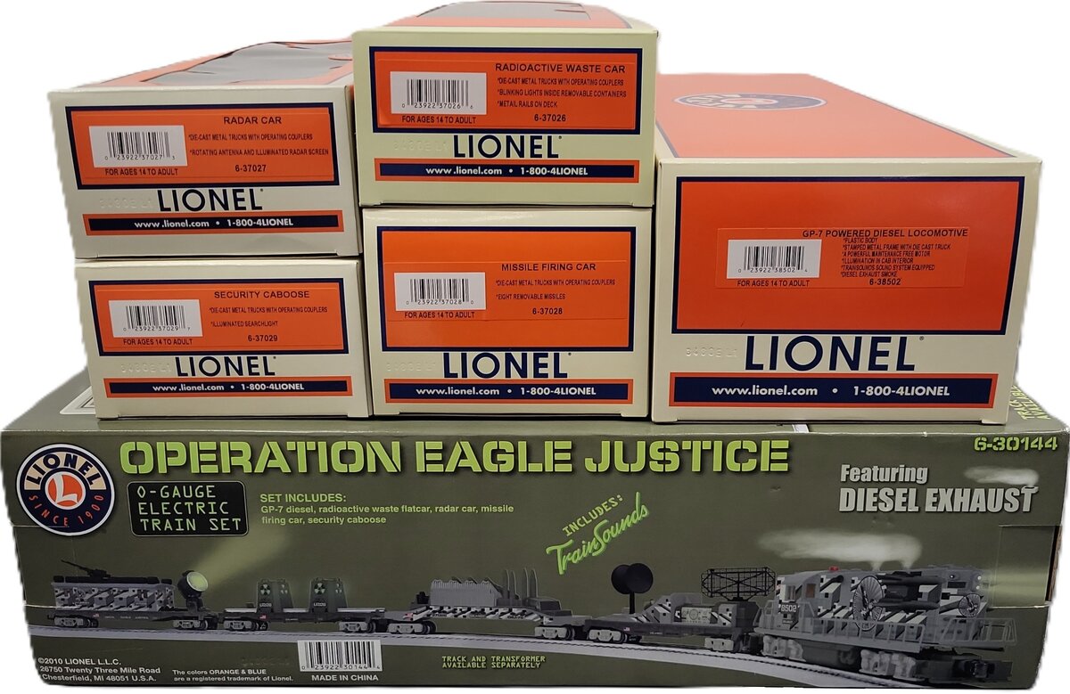 Lionel 6-30144 O Gauge Operation Eagle Military Diesel Train Set LN/Box