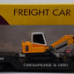 K-Line K511-022 S Gauge Chesapeake & Ohio Flat Car w/ Vehicle LN/Box