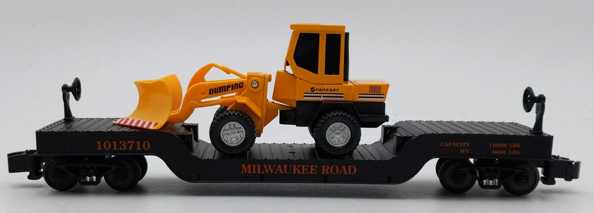 K-Line K511-021 S Gauge MILW Flat Car w/ Vehicle LN/Box