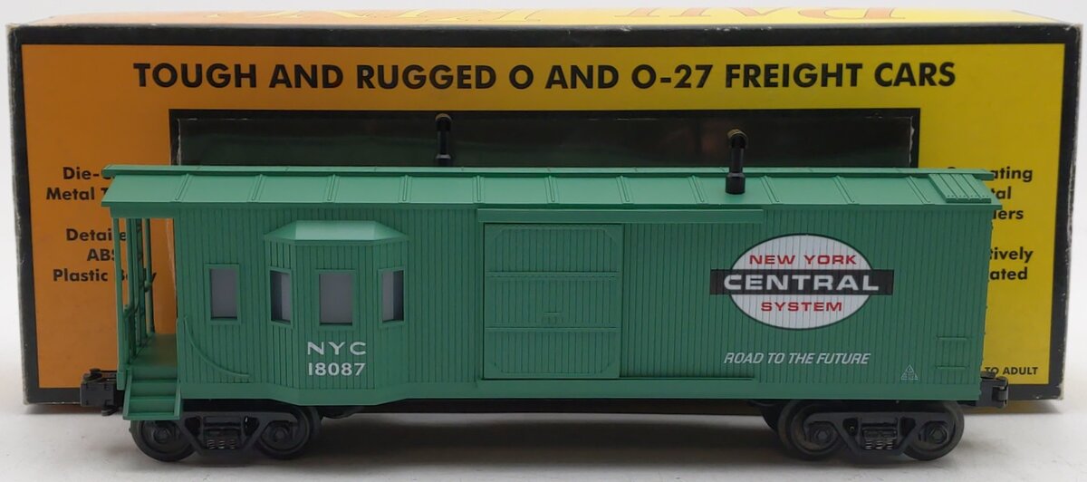 MTH 30-7726 O Gauge New York Central Work Caboose #18087 EX/Box