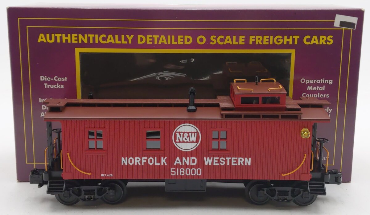 MTH 20-91069 O Gauge N&W Woodsided Caboose #518000 EX/Box