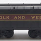 MTH 30-1117 O Gauge Norfolk & Western Non-Powered Auxiliary Tender EX/Box