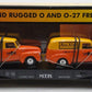 MTH 30-7681 O Gauge MTH Transport Flatcar with Ertl '51 Panel Vans EX/Box