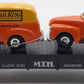 MTH 30-7681 O Gauge MTH Transport Flatcar with Ertl '51 Panel Vans EX/Box