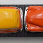 MTH 30-7681 O Gauge MTH Transport Flatcar with Ertl '51 Panel Vans EX/Box