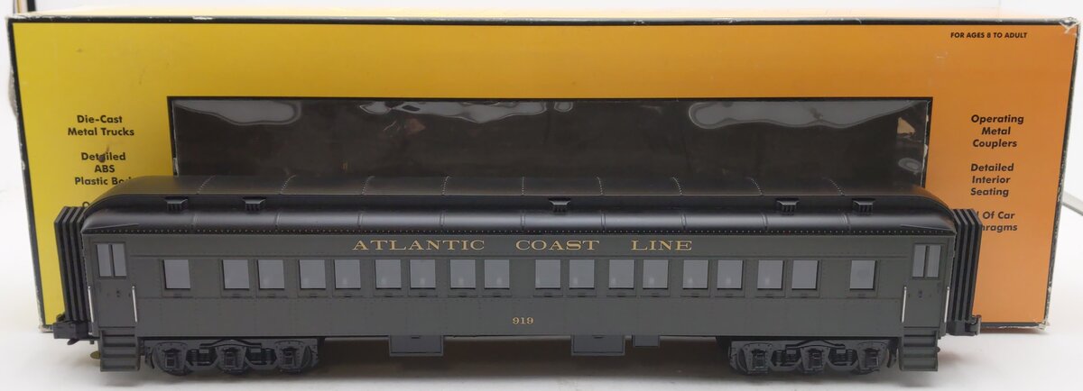 MTH 30-6951 O Gauge Atlantic Coast Line 60' Madison Coach Car EX/Box