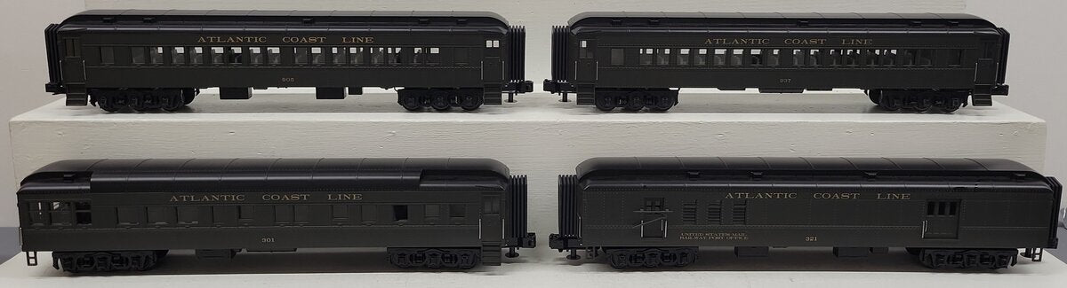 MTH 30-6949 O Atlantic Coast Line 60' Madison Passenger Car Set (Set of 4) EX/Box
